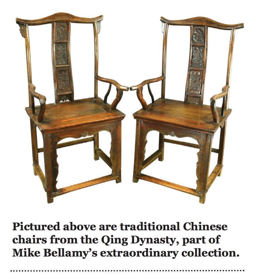 Two Qing Dynasty Chairs; part of Mike Bellamy's Collection to be displayed in our Fortunes and Forgeries exhibit