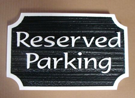 KA20705 - Carved Wood Reserved Parking Sign