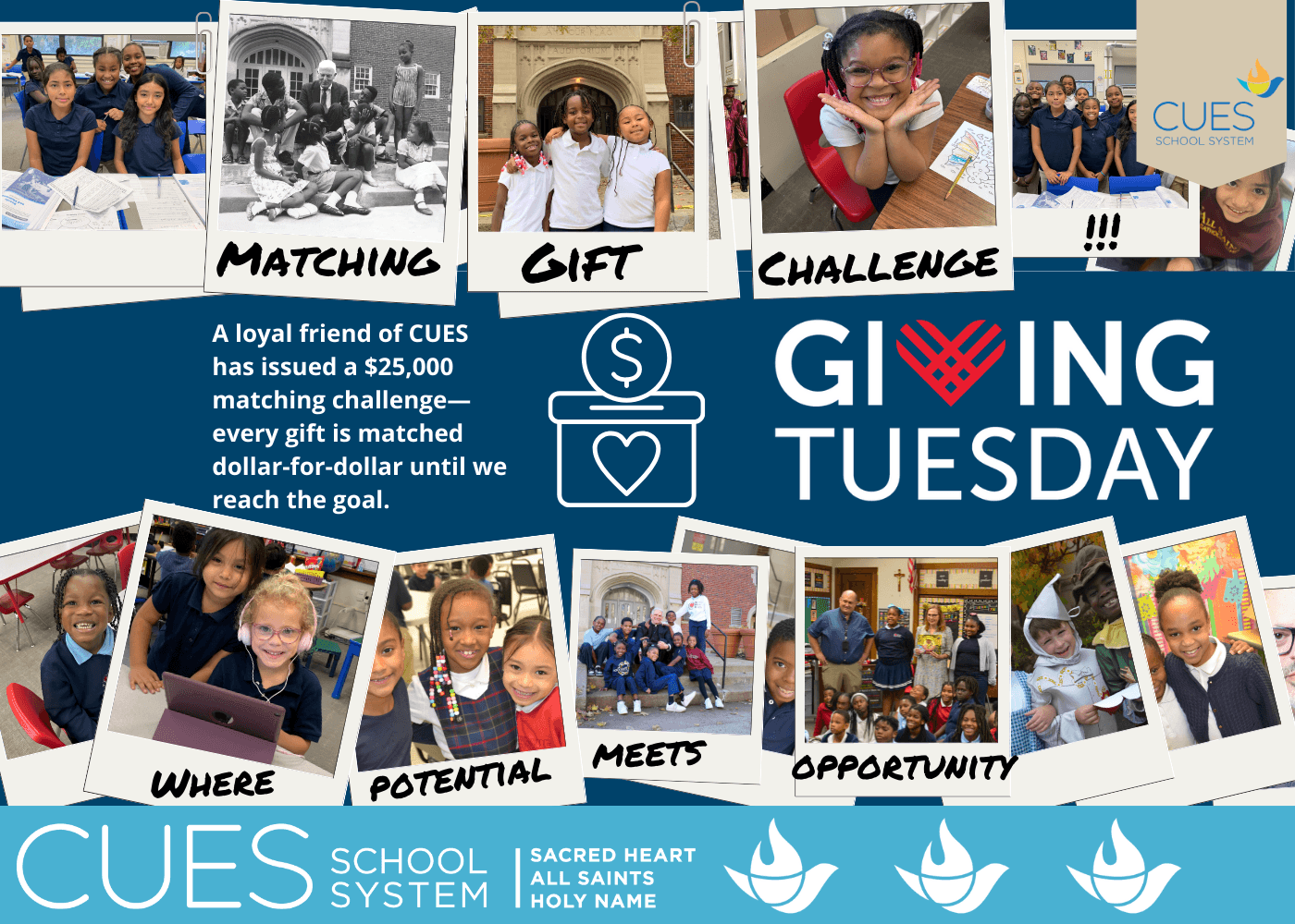 Giving CUESday 1:1 Match!