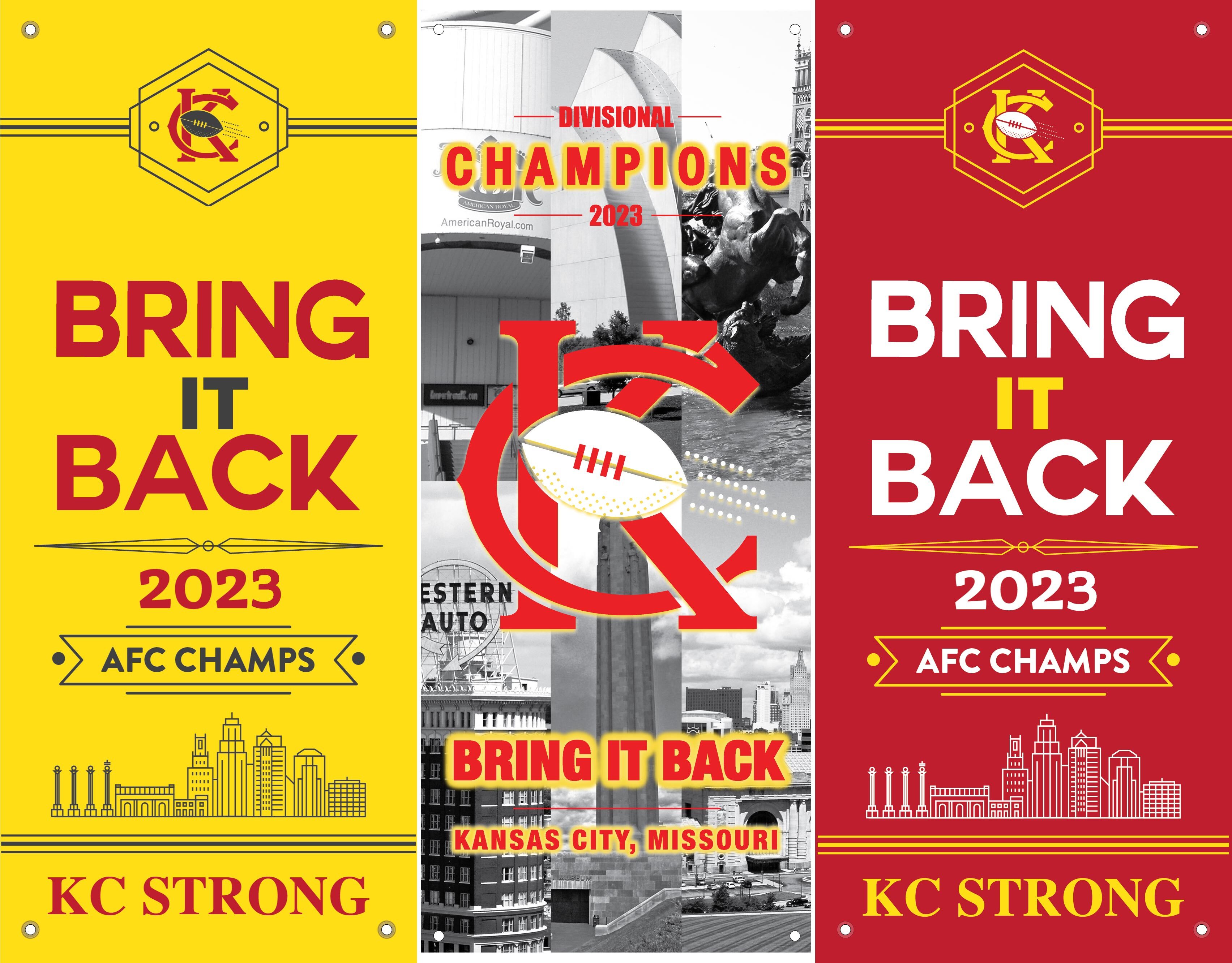 3 - "BRING IT BACK"  CHAMPIONS Banners