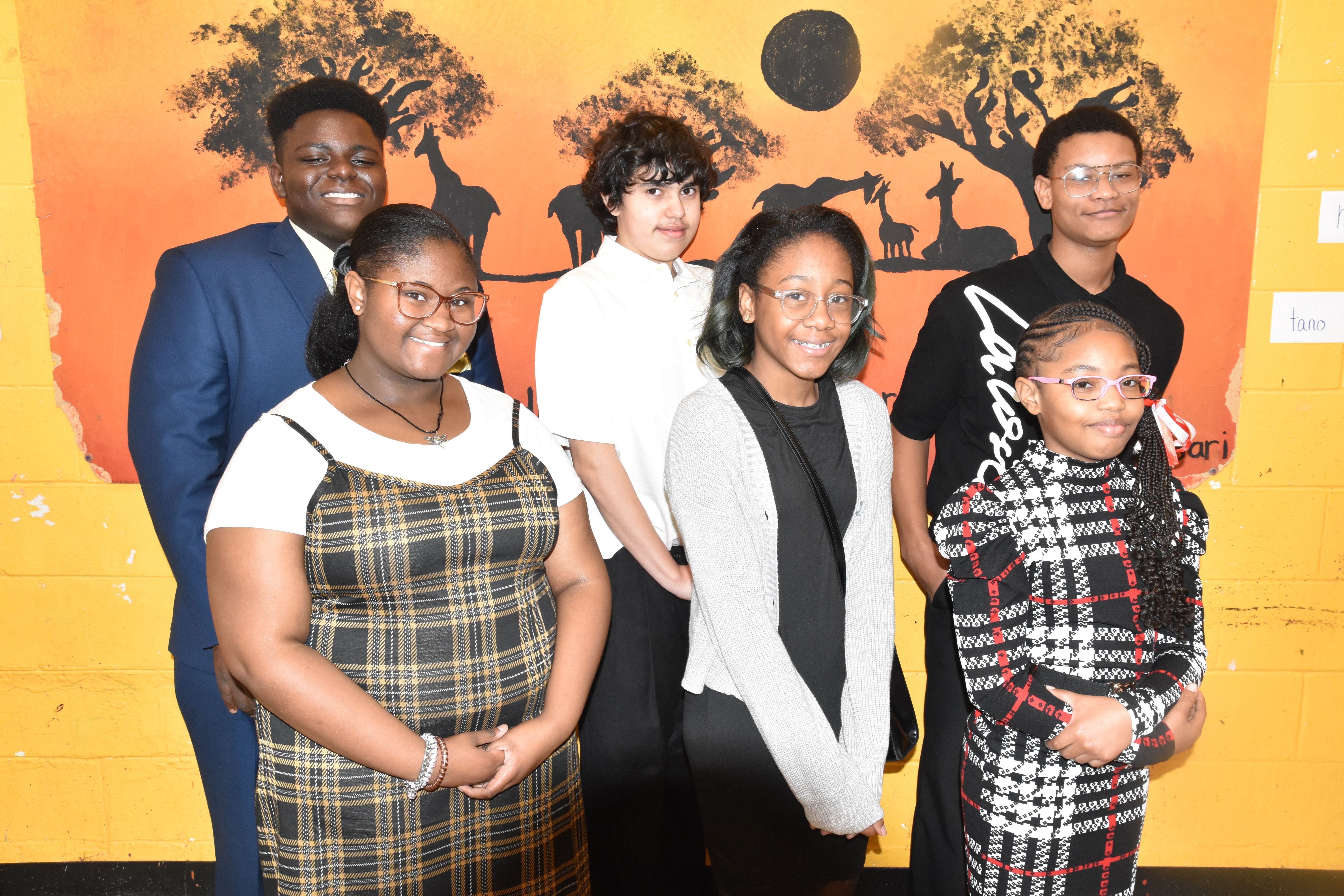 The Boys & Girls Clubs of the Pee Dee Area Youth of the Year representatives from each site