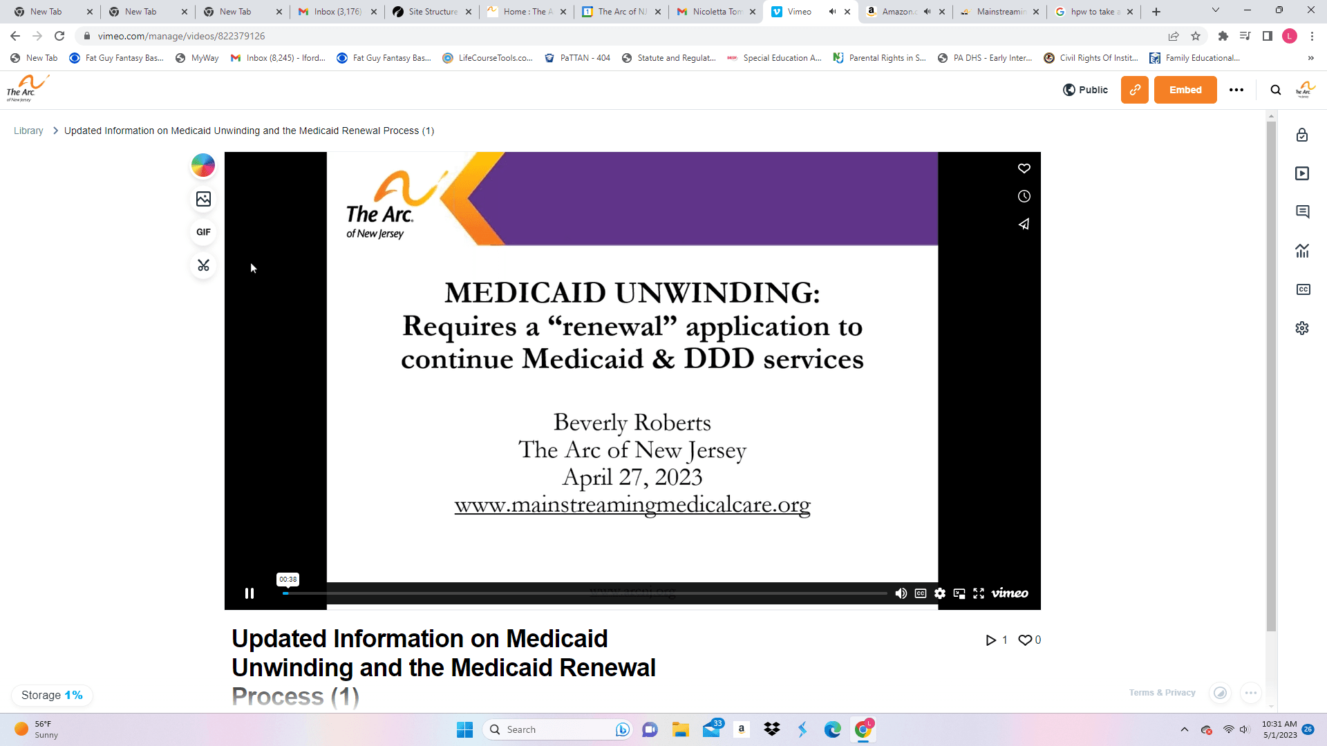 3/27/23 Updated Information on Medicaid Unwinding and the Medicaid Renewal Process
