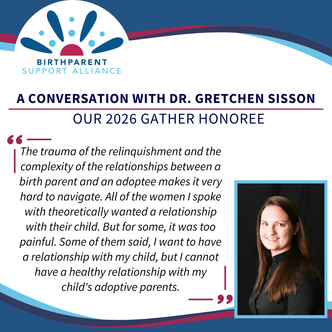 An Interview With Dr. Gretchen Sisson, author of  Relinquished: The Politics of Adoption and the Privilege of American Motherhood.