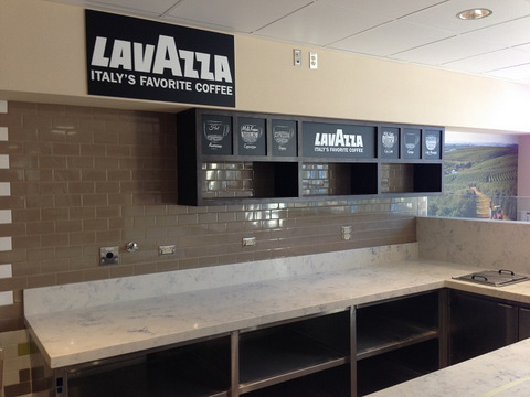 Coffee and espresso cafe interior signs Orange County