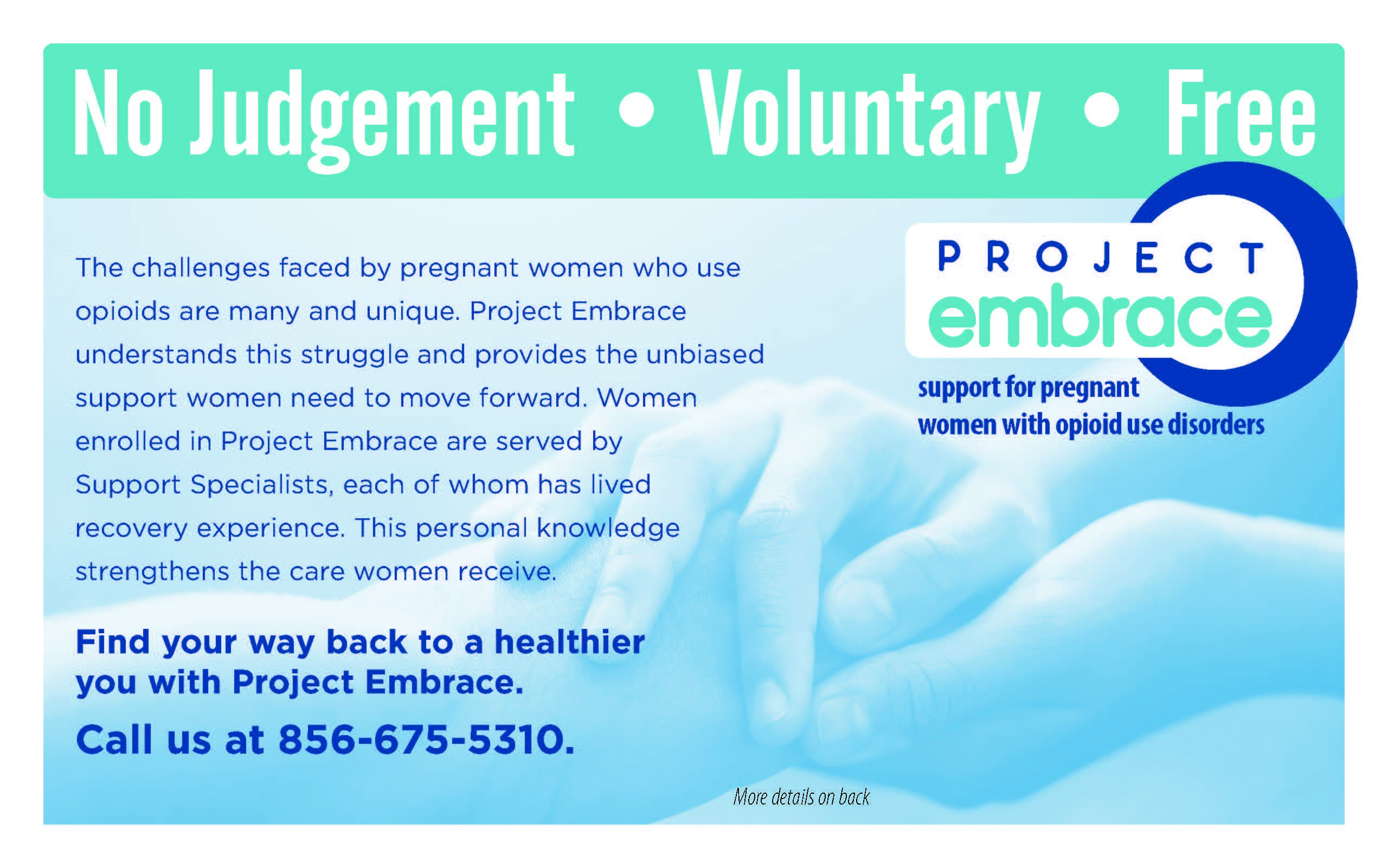 Project Embrace/Maternal Wraparound postcard
