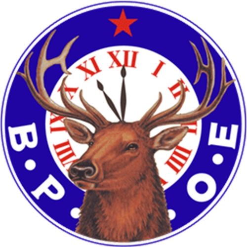 EG503 - Carved 2.5-D  Wall Plaque of the Logo/emblem  of the Benevolent & Protective Order of the Elks (B.P.O.E.) 