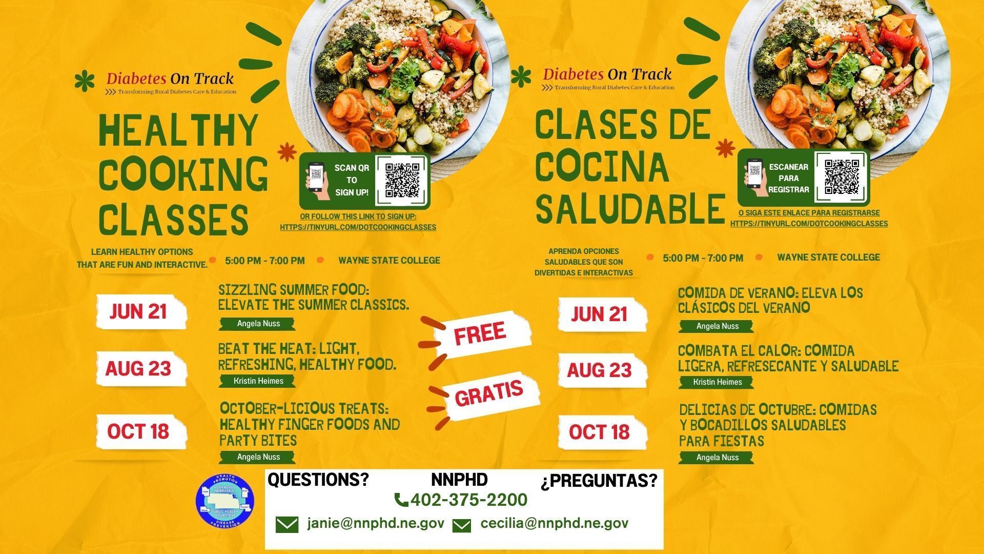 Diabetes on Track Cooking Classes