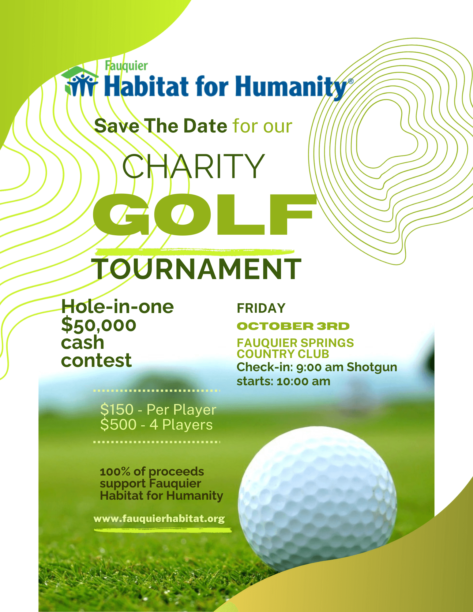 Fauquier Habitat for Humanity Charity Golf Event