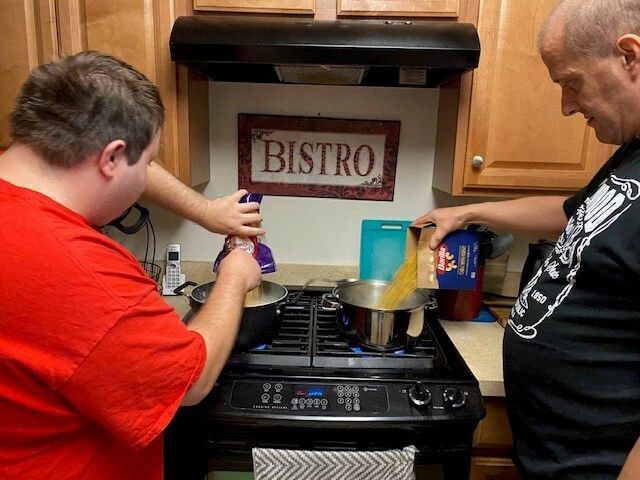Residents cooking
