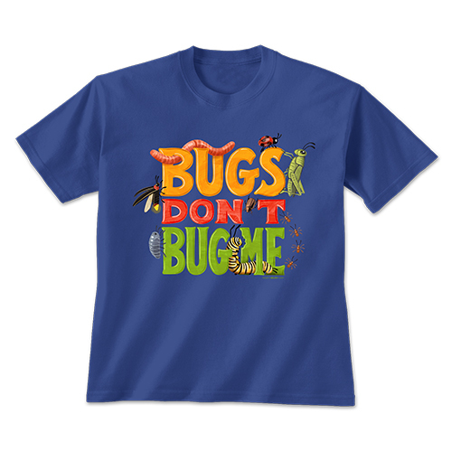 Bugs Don't Bug Me Royal Blue Youth T-shirt