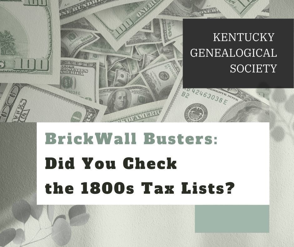 Finding Early Kentuckians in the Tax List