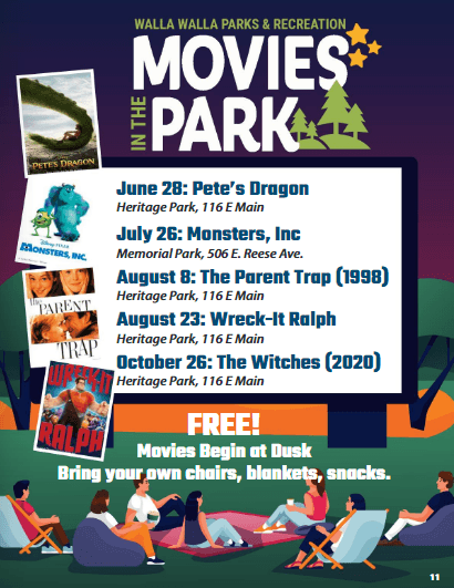 WW Parks & Rec FREE Movies in the Park
