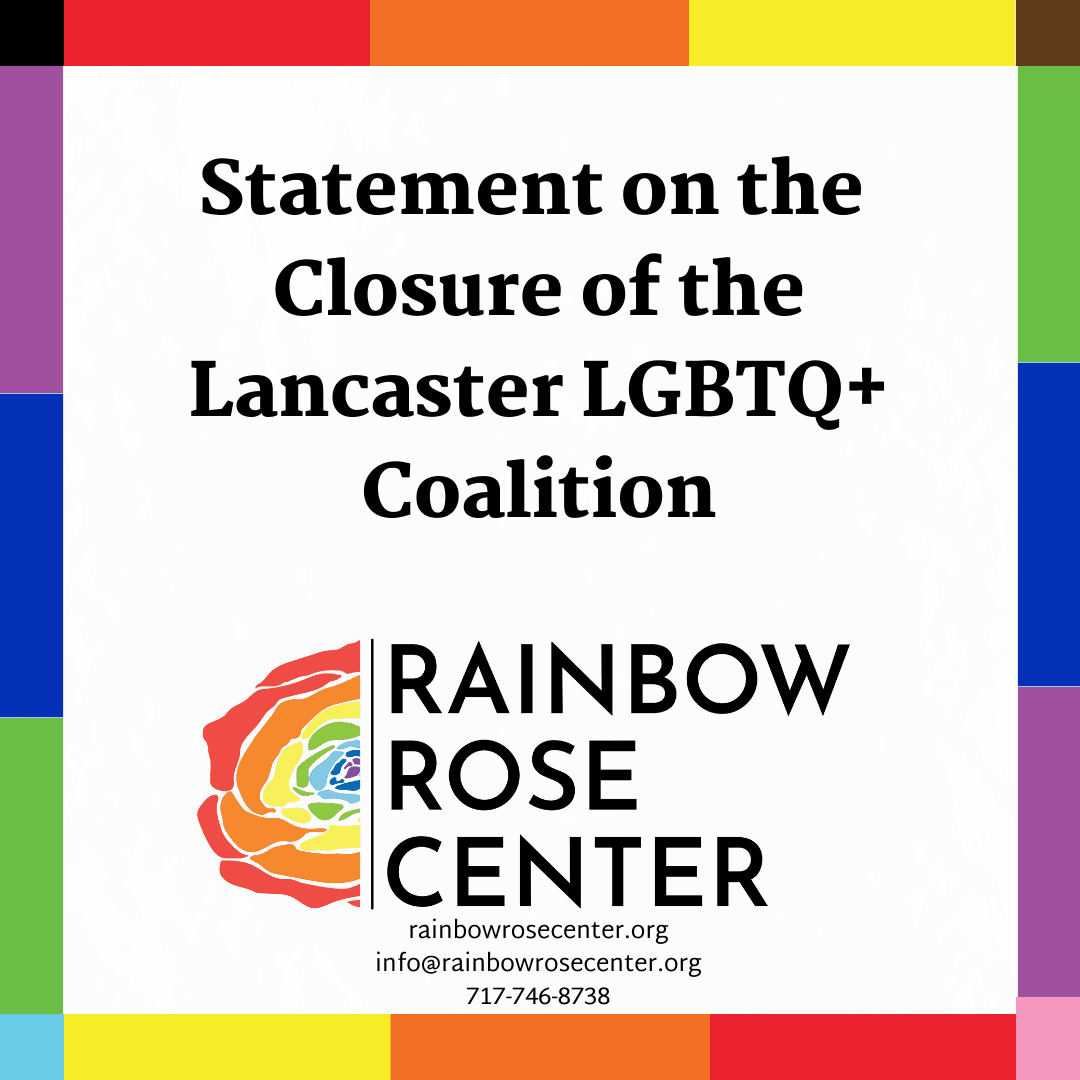 Statement on Lancaster LGBTQ+ Coalition