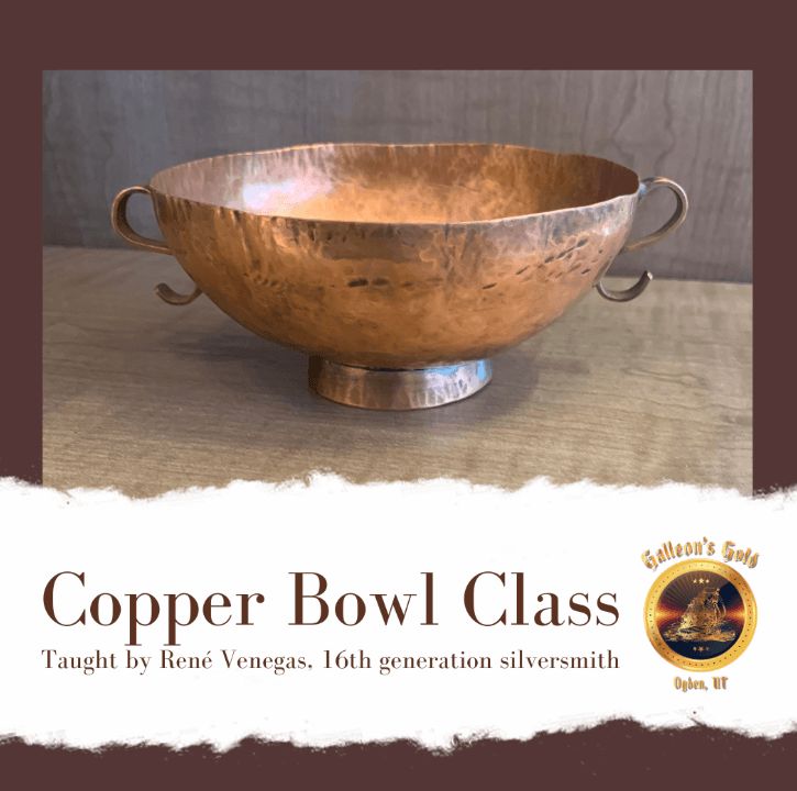 Copper Bowl Metalsmithing Class, Fri, Nov 21 at 7pm (Taught By Rene In Classroom A & B $55)