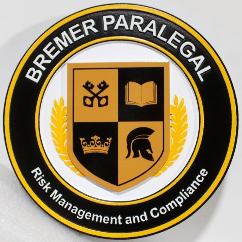 A10909 - Carved Plaque for "Bremer Paralegal"