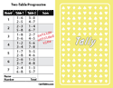 2-table and 3-table Progressive Tallies – Yellow  Cover