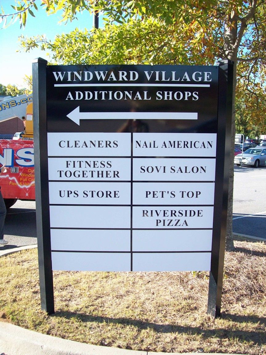 Refacing of Windward Village Sign