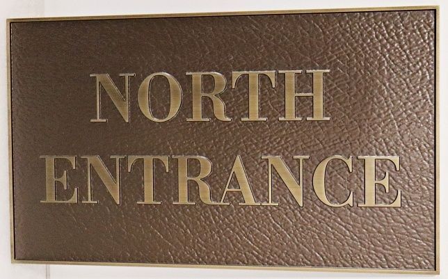 KA20680 - Carved and Sandblasted HDU "North Entrance" Sign