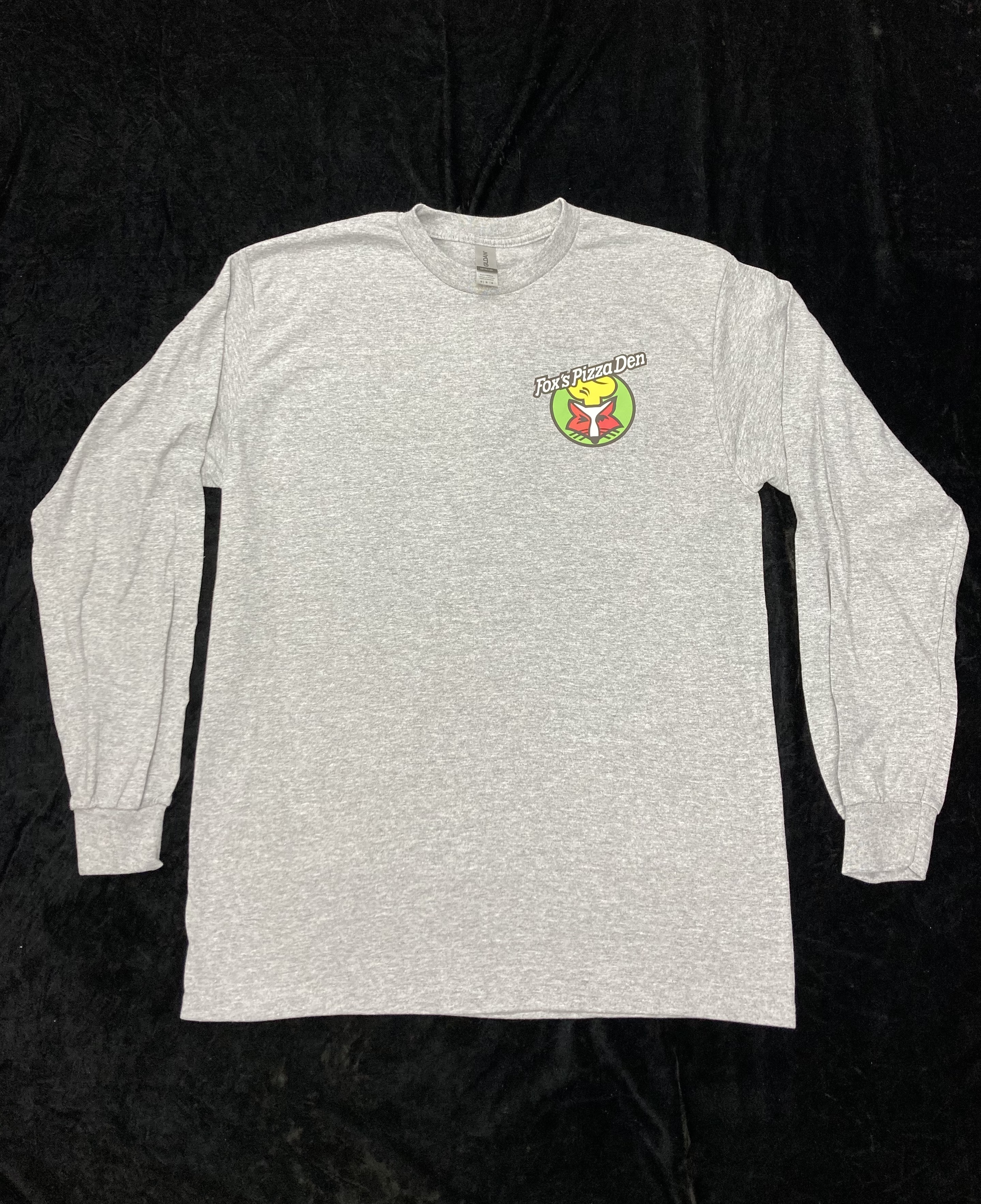 SALE Fox's Logo - Medium Sport Grey Long Sleeve Shirt