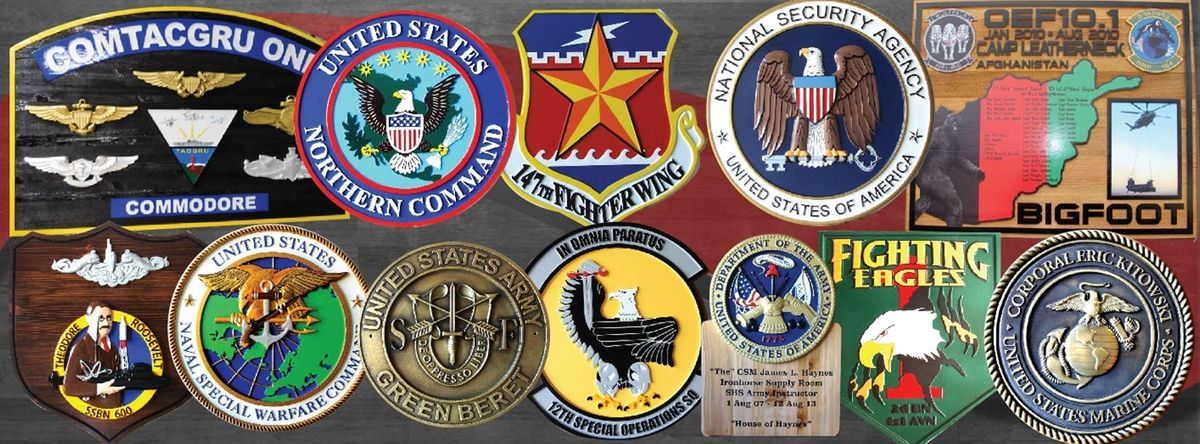 VETERAN SOLDIERS USA FLAG Custom License Plate Military Emblem SEALS Version 