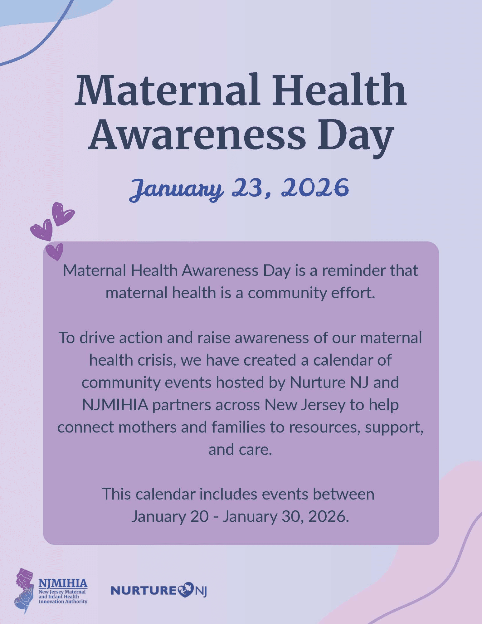 Maternal Health Awareness Day – January 23, 2026