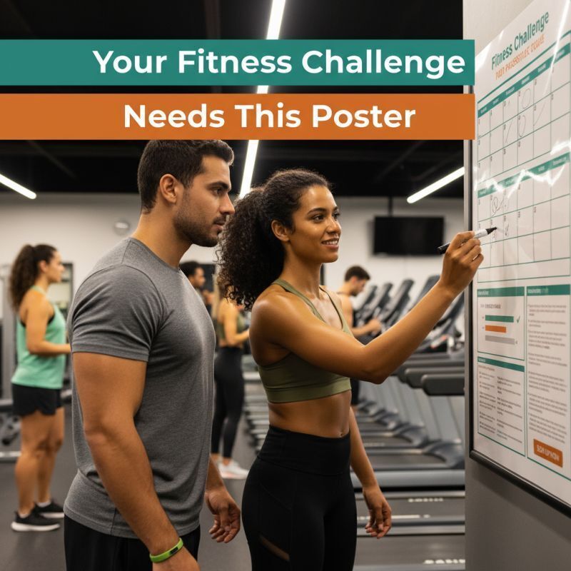 Fitness Challenge Posters That Drive Workplace Wellness Results
