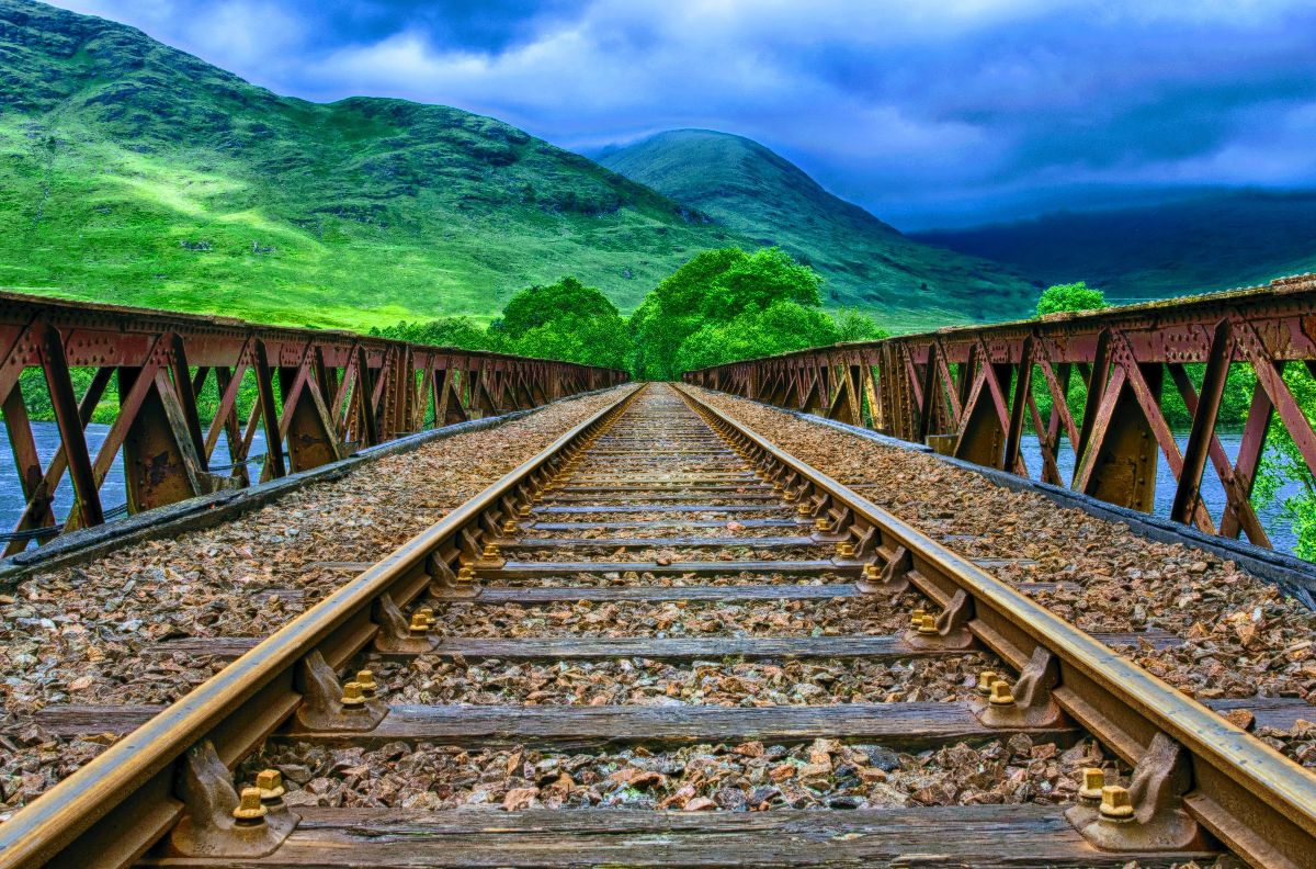 Discovering MErcy-My Journey by Fern-Train Tracks in Lush Mountain side