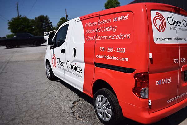 Clear Choice Telephones Branded Vehicle