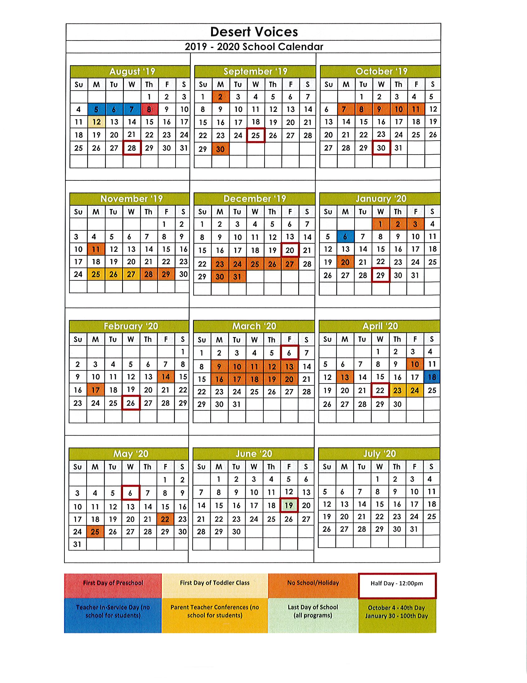 Basis Phoenix Primary Calendar Printable Calendar