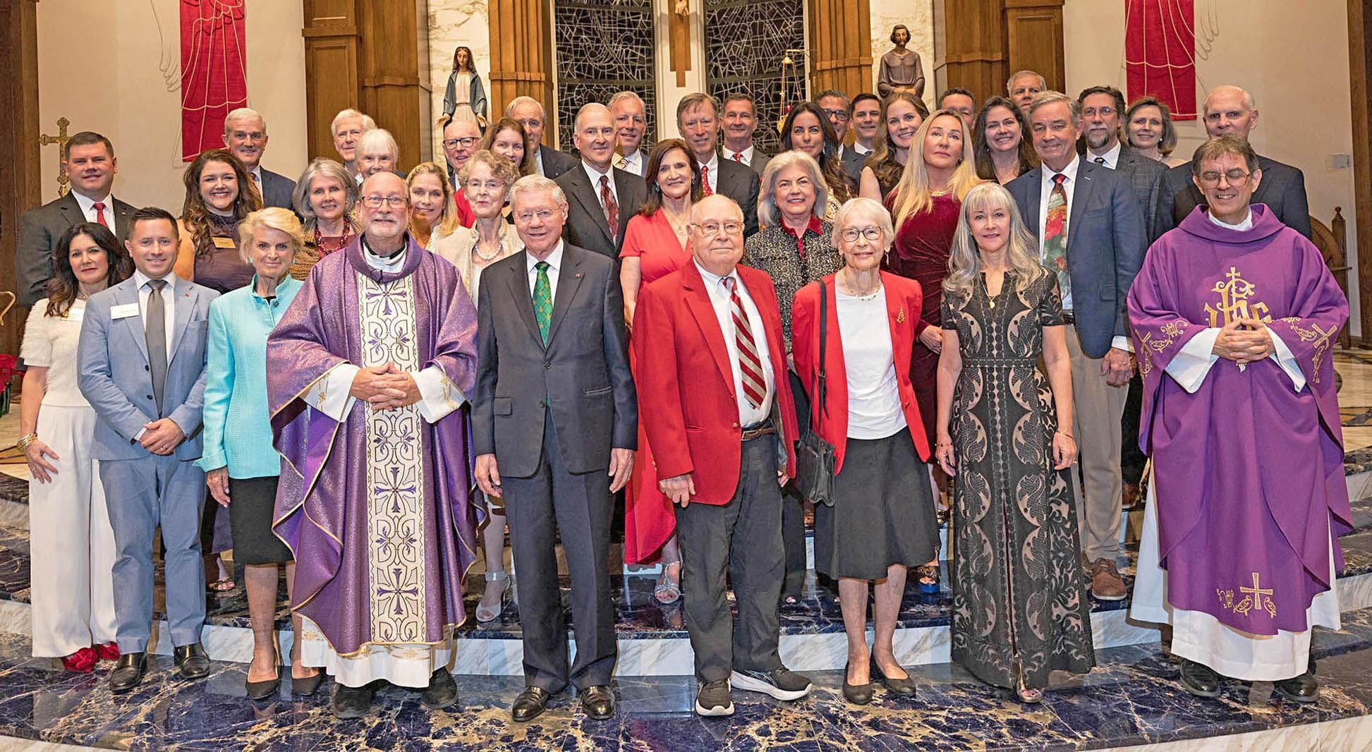 Mark Eidemueller, president of the newly chartered Legatus chapter in Vero Beach, left, with special guest Tom Monaghan, Legatus founder, who signed copies of "Monaghan: A Life."  COURTESY | ANGELICA KONRAD