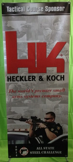 Discount banner stands in Orange County