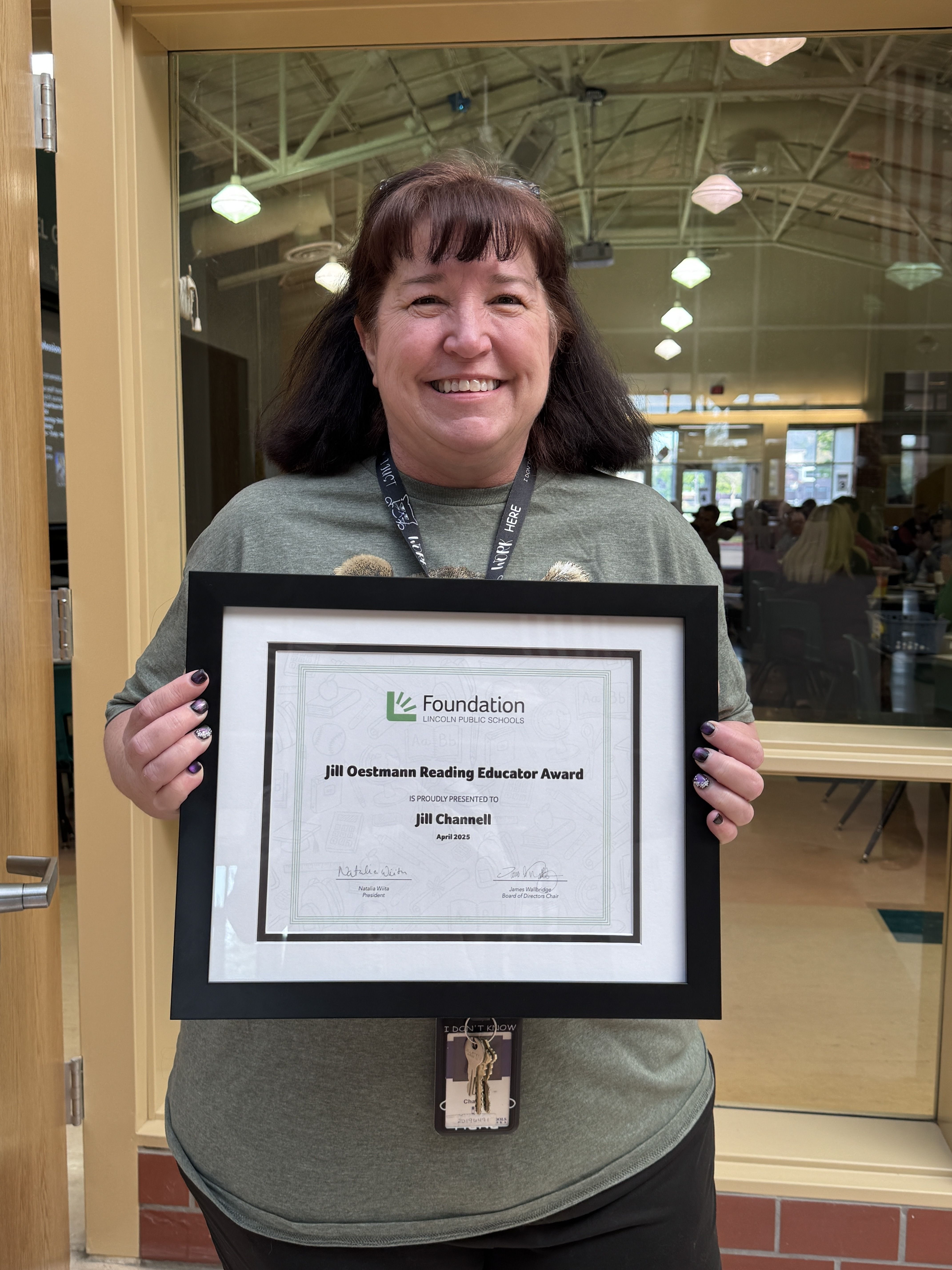 Jill Oestmann Reading Educator Award