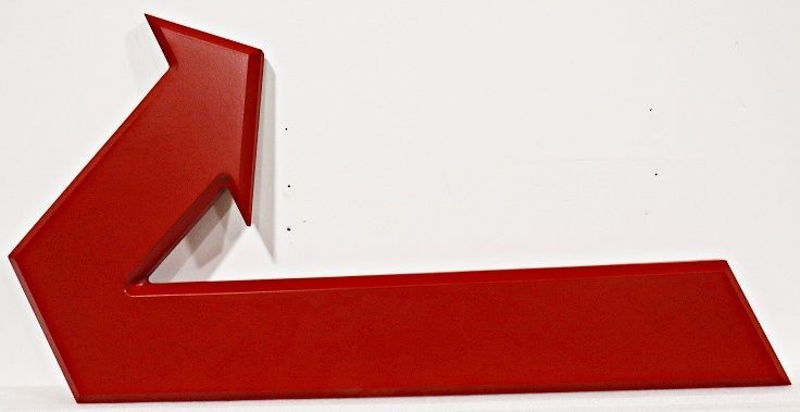 H17530A - Carved and Sandblasted HDU Directional Arrow