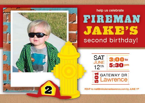 Birthday Boy- Fireman