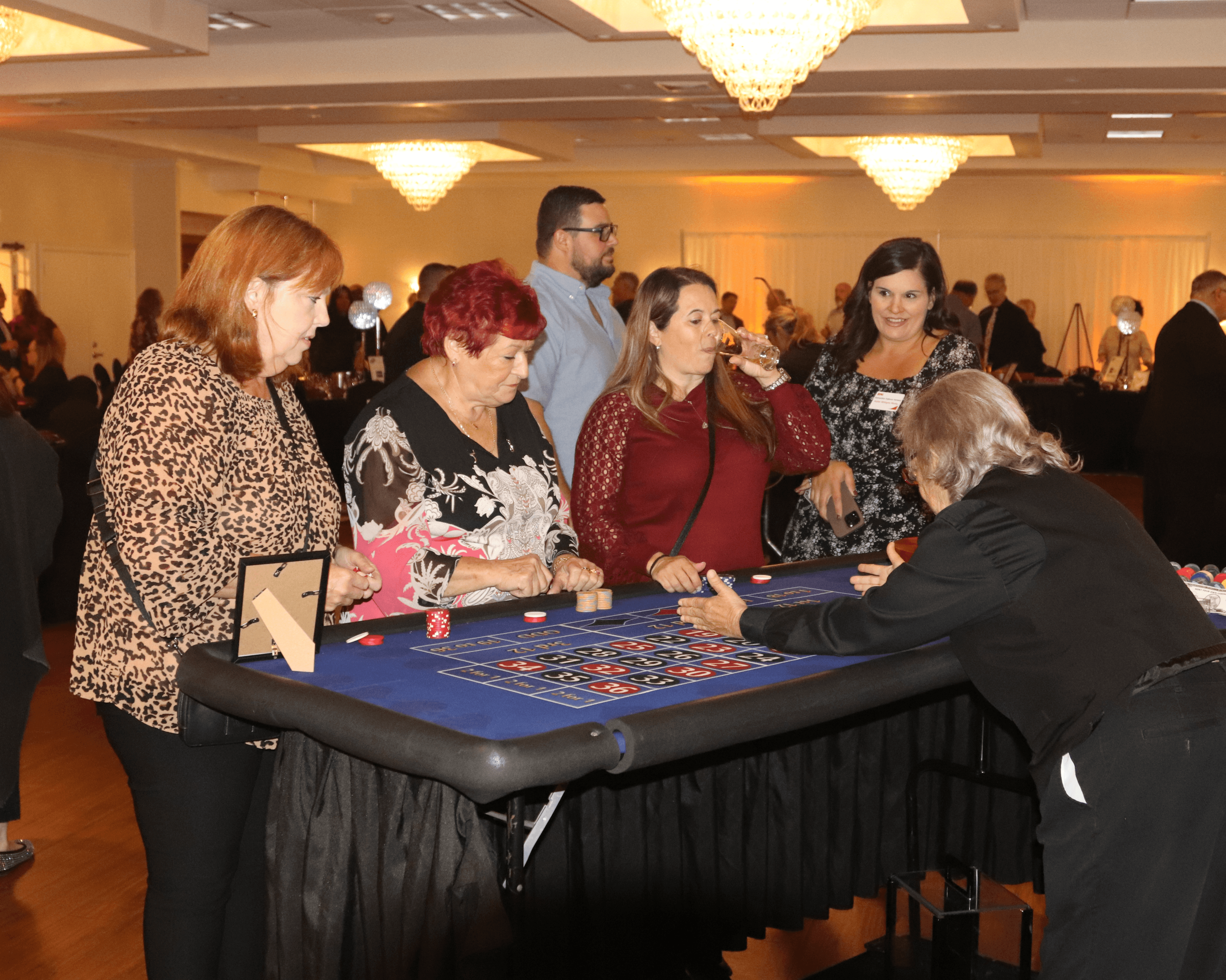 Casino night game table