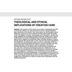 "Theological and Ethical Implications of Creation Care"