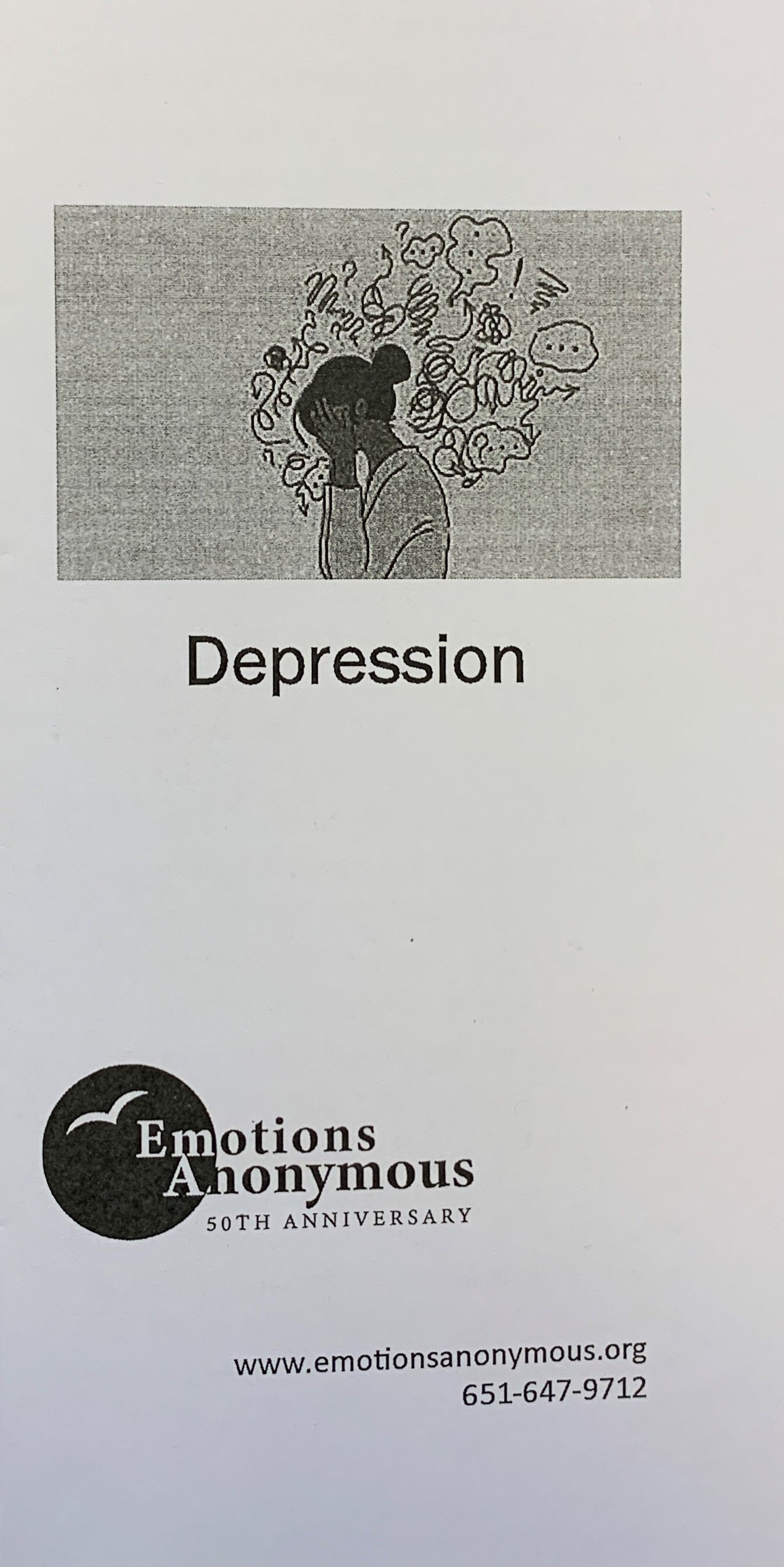 Item #54 — "Depression" Pamphlet (Revised in 2021)