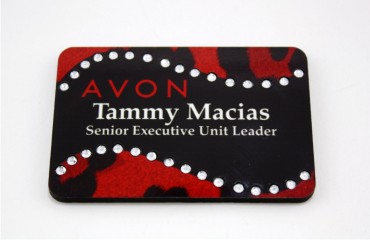 Red and Black Leopard Swirl Bling