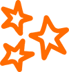 Three orange stars.