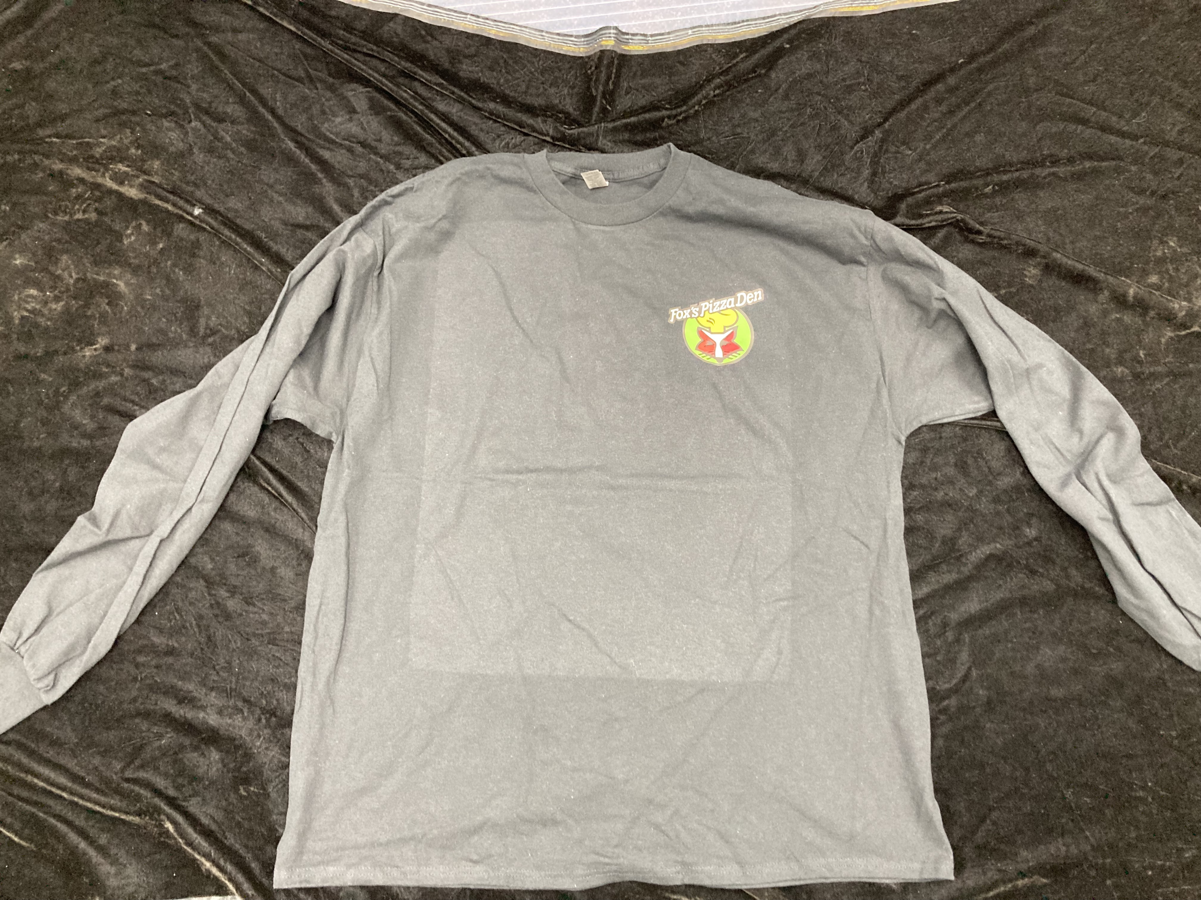 SALE Fox's Logo - LADIES 2XL Black Long Sleeve