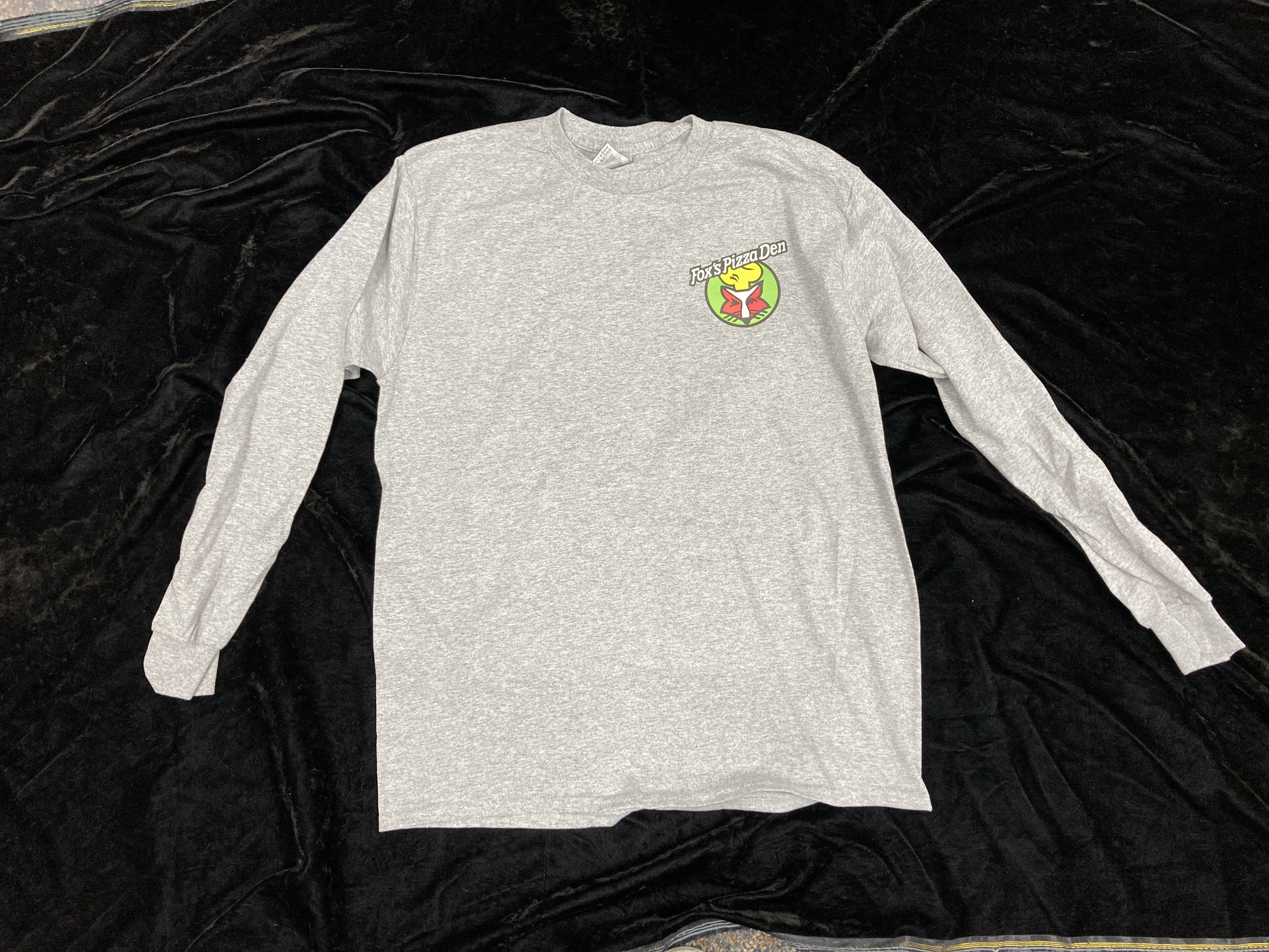 SALE Fox's Logo - Large Light Grey Long Sleeve