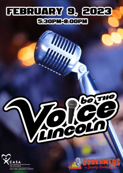 Be the Voice Lincoln 2023 - February 9th at 5:30 PM at Screamer's