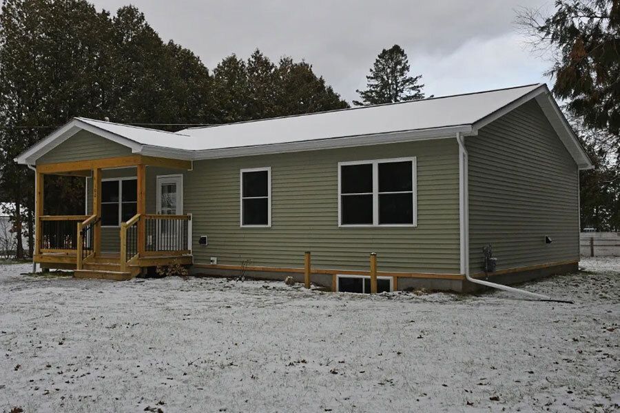 Exterior of house.