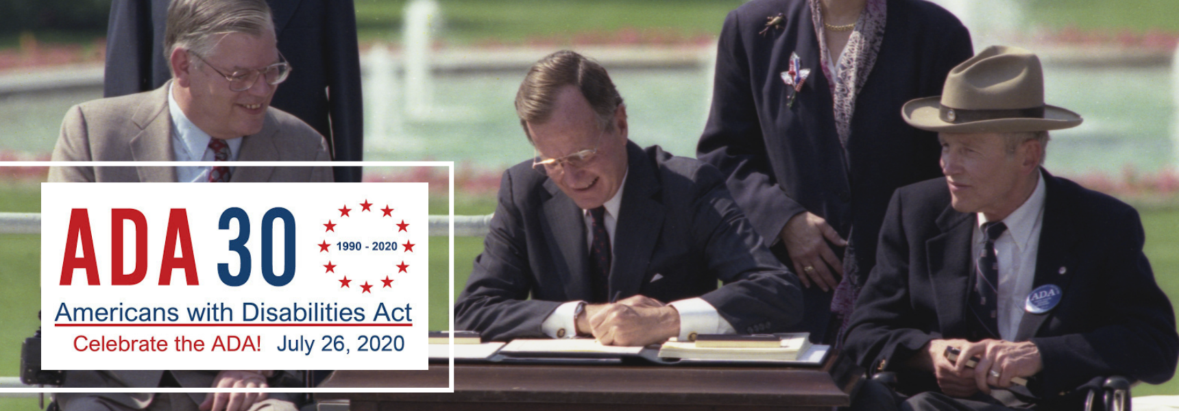 President Bush signing the ADA