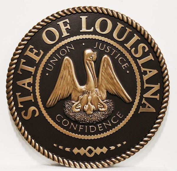 State seal and state government executive, legislative and judicial ...