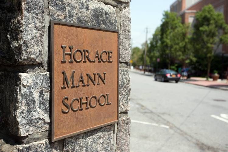 Horace Mann School sign