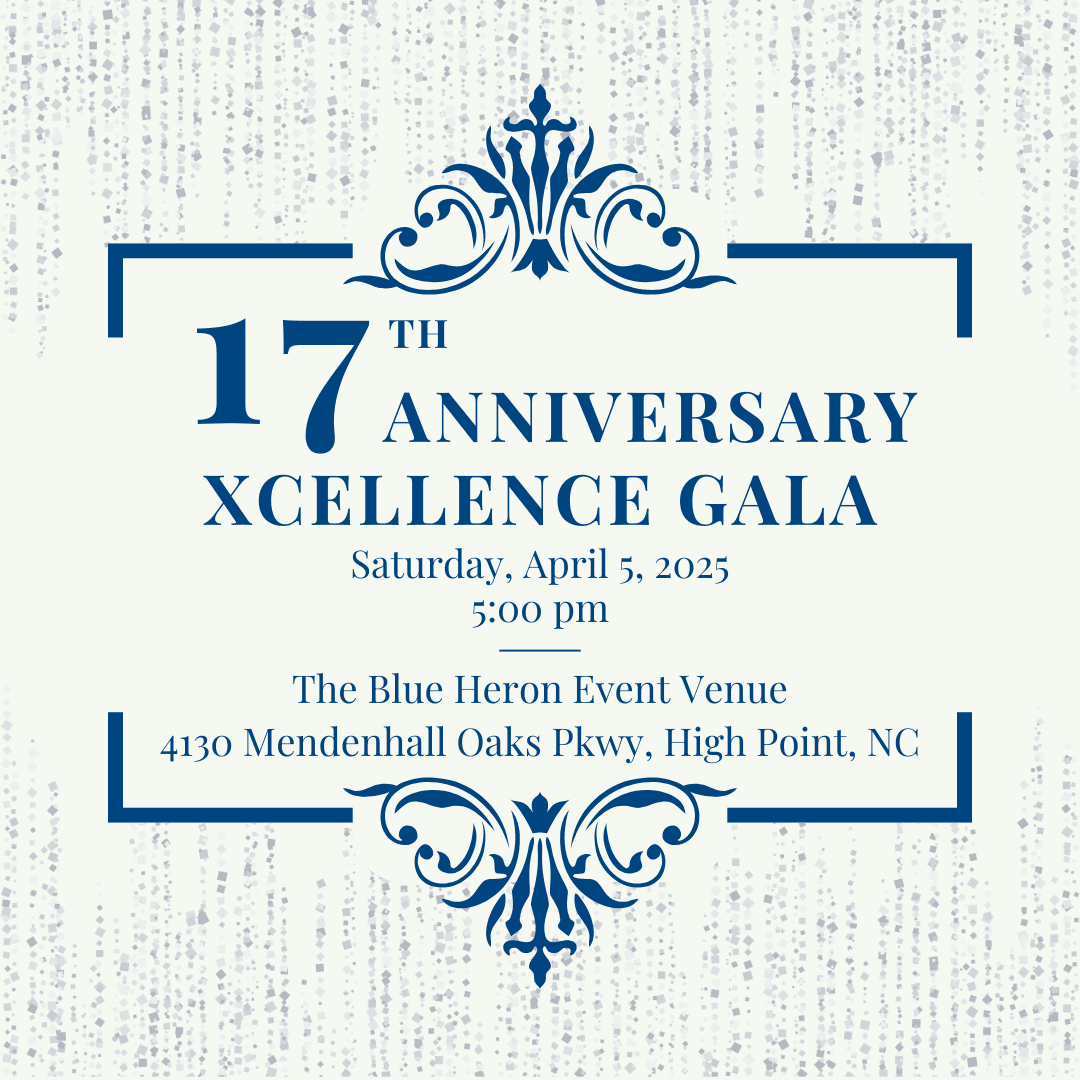 Elegant image that says "17th Anniversary Gala"