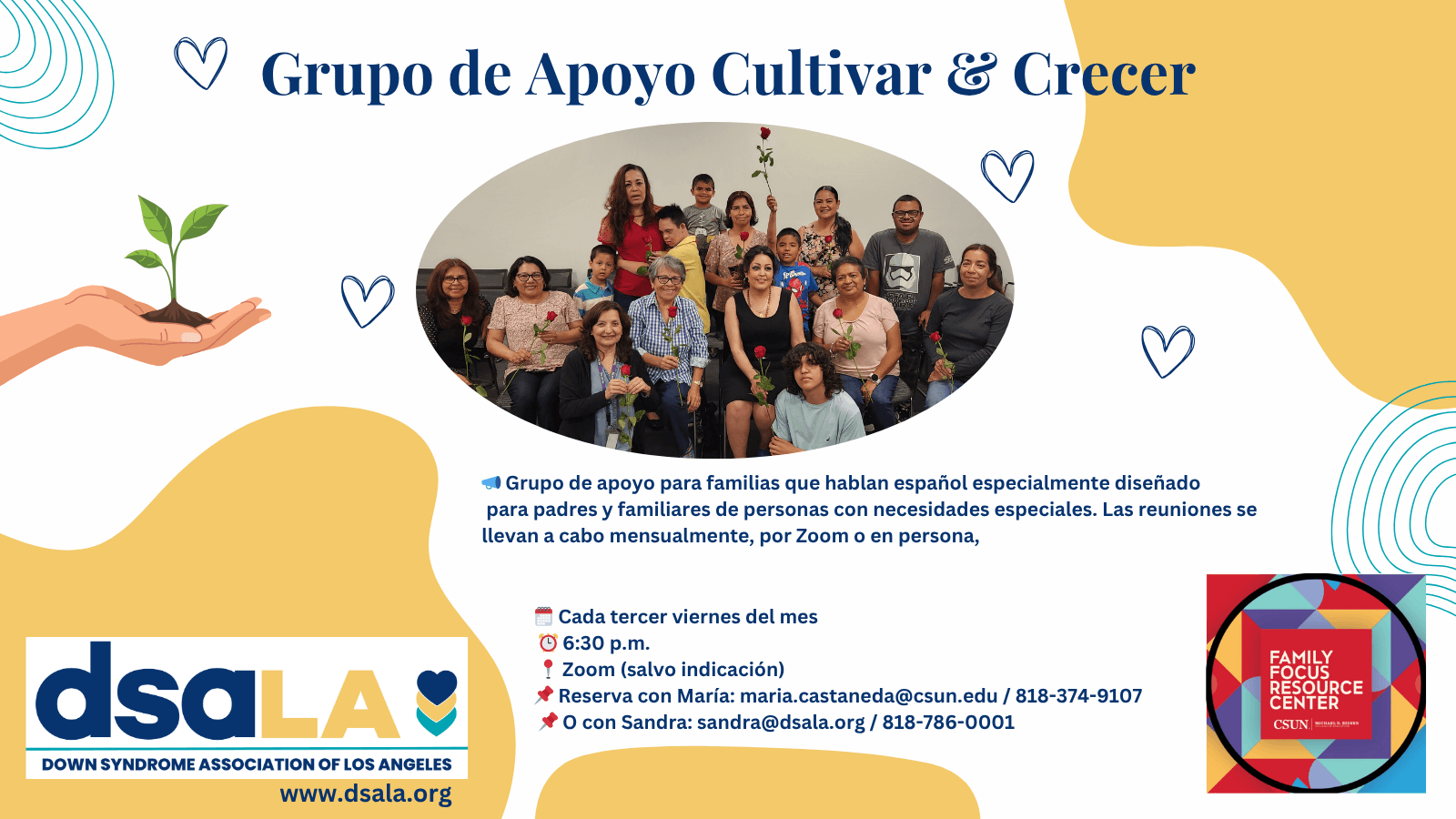 Grupo de Apoyo Cultivar y Crecer en Español / Support Group for Spanish Speaking Parents