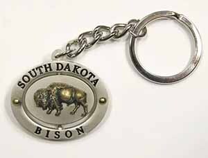 Key Chain - Bison Poly Spinner