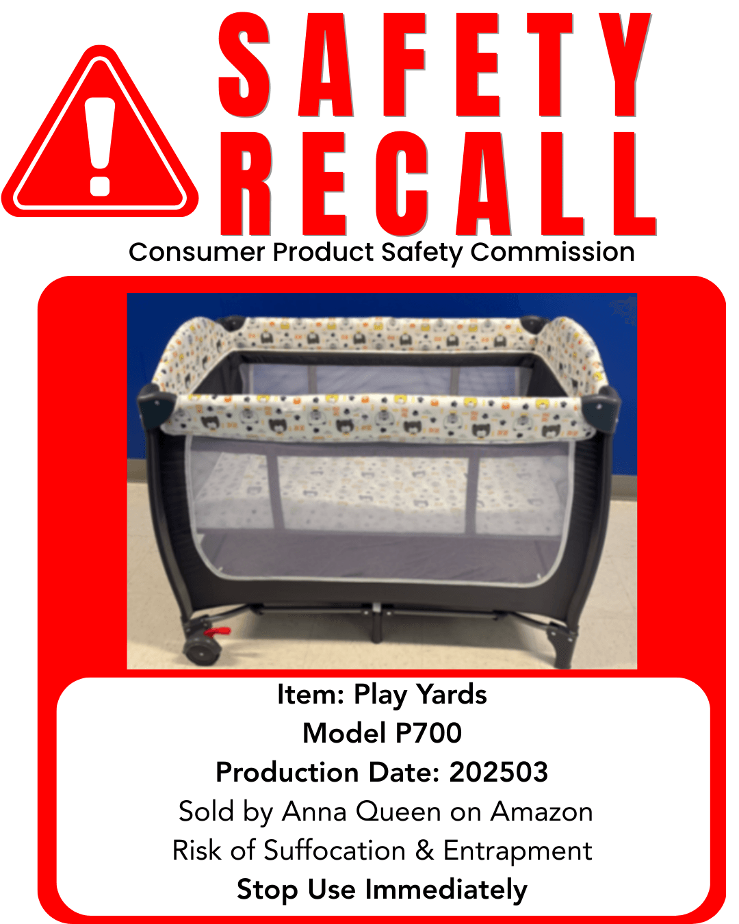 Play Yard Safety Recall 2025